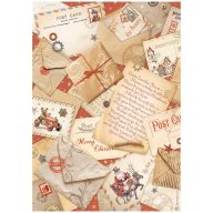   DFSA4934 - A4 rizspapír csom. - Gear up for Christmas post cards