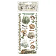 DFLRB213 - Rub-on cm 10,16x21,6 - Herbarium Silvae forest