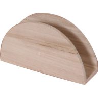 Fa szalvétatartó, íves 14*4*8 cm 10286 – Díszíthető alapanyagok