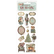  DFLRB183 - Rub-on cm 10,16x21,6 - Alice in Christmas soldiers