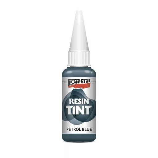 Pentart Gyantaszínező fedő tinta 20ml - Petrolkék 40067 – hobby projektekhez