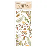DFLRB56 - Rub-on cm 10,16x21,6 - Woodland leaves