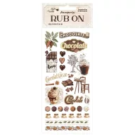   DFLRB59 - Rub-on cm 10,16x21,6 - Coffee and Chocolate elements