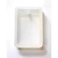Szilikon öntőforma átlátszó - téglalap 2,3*3,3*0,8cm 41150/ 38163 – kreatív hobby projektekhez