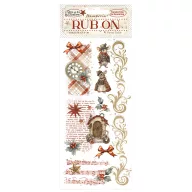 DFLRB111 - Rub-on cm 10,16x21,6 - Gear up for Christmas mice