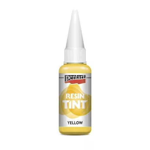 Pentart Gyantaszínező fedő tinta 20ml - Sárga 40060 – hobby projektekhez