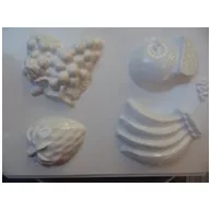   Gipszkiöntő forma, normál - Nagy eper, banán, szölő, dinnye