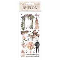 DFLRB65 - Rub-on cm 10,16x21,6 - Romance Forever arch