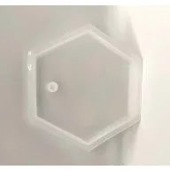 Szilikon öntőforma átlátszó - hatszög 8*1,2cm 38176 – kreatív hobby projektekhez