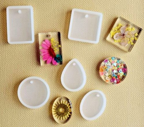 Szilikon öntőforma átlátszó - hatszög 8*1,2cm 38176