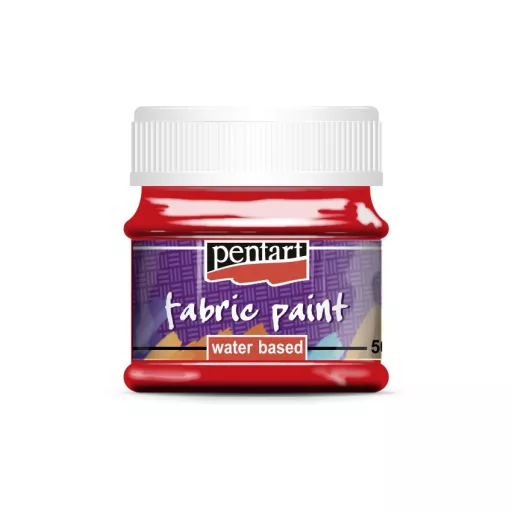 Pentart textilfesték 50 ml - Piros – kreatív hobby projektekhez és dekorációhoz – Papelito.hu