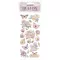 DFLRB202 - Rub-on cm 10,16x21,6 - Quiet Days hydrangea and butterfly