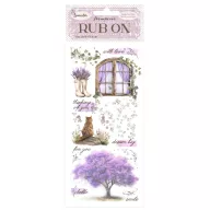 DFLRB99 - Rub-on cm 10,16x21,6 - Lavender window