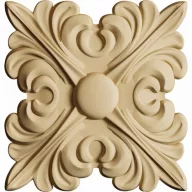 Hőre lágyuló fa díszítőelem - négyzet 6*6cm 35329 – festéshez, dekorációhoz