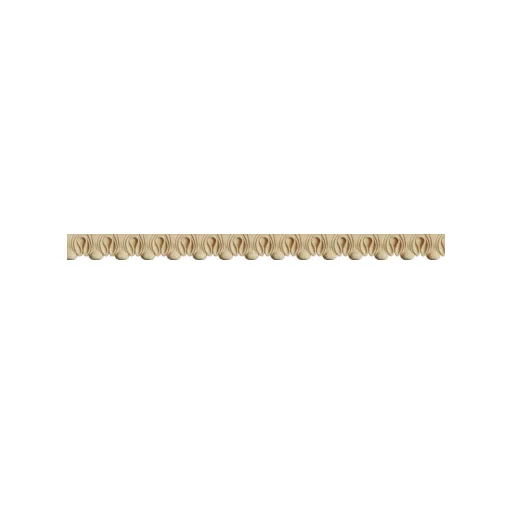 Hőre lágyuló fa díszítőelem - cseppmintás csík 1,5*100cm 35356 – festéshez, dekorációhoz