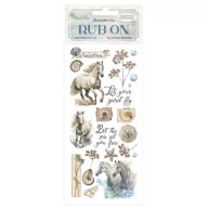 DFLRB156 - Rub-on cm 10,16x21,6 - Silent Sea horses