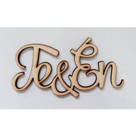 Fa felirat "Te & Én" 12*6*0,3cm 3604