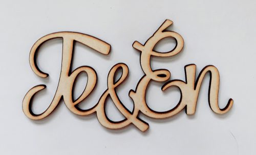 Fa felirat "Te & Én" 12*6*0,3cm 3604
