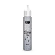 Pentart csillámtoll 30ml - Ezüst – feliratíráshoz és dekorációhoz – Papelito.hu