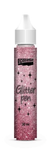 Pentart csillámtoll 30ml - Piros 18691