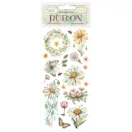   DFLRB220 - Rub-on cm 10,16x21,6 - Daisy Art daisy and butterfly