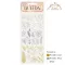 DFLRB46 - Rub-on cm 10,16x21,6 - Create Happiness Christmas poinsettia and leave