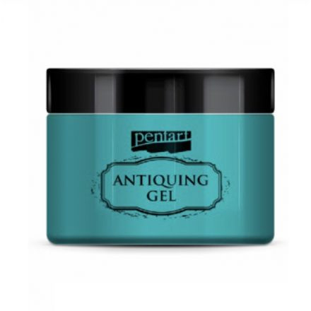Pentart dekor antikoló gél 150ml - Patinakék 38819