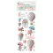 DFLRB172 - Rub-on cm 10,16x21,6 - Candy Christmas air balloons