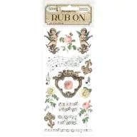 DFLRB125 - Rub-on cm 10,16x21,6 - Music angels