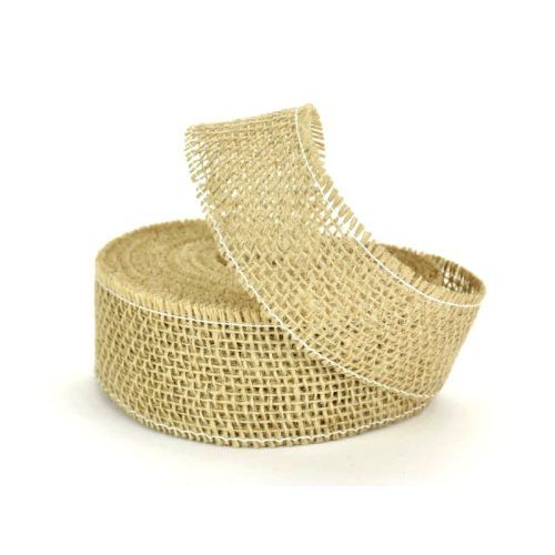 Juta szalag 3,8 cm*1,45 méter - Zsákszín 40-1032