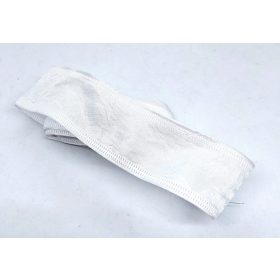   Szaténszalag, tört mintás, drótos 4 cm*1,5 méter, - Fehér 40-1035