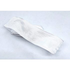   Szaténszalag, tört mintás, drótos 4 cm*1,5 méter, - Fehér 40-1035