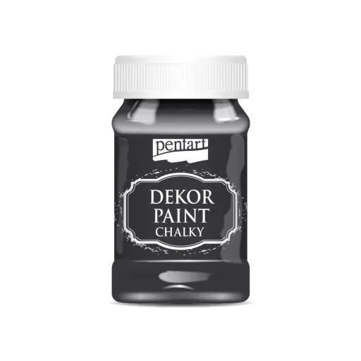 Pentart Dekor krétafesték 100 ml  - Fekete 21481 – kreatív festéshez