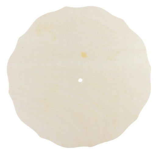 Fa óralap kör hullámos szélű 30cm 10656 – Díszíthető alapanyagok