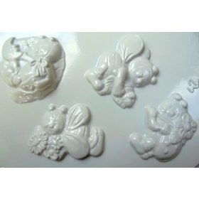   Gipszkiöntő 26*20cm, méhecske és katica 4db-os 24583/ 042