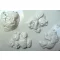 Gipszkiöntő 26*20cm, méhecske és katica 4db-os 24583/ 042