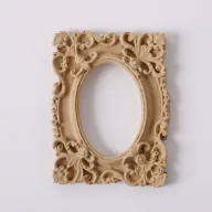 Hőre lágyuló fa díszítőelem - Képkeret téglalap 3*5cm 43360 – festéshez, dekorációhoz