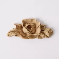 Hőre lágyuló fa díszítőelem - rózsa girland 6,5*3cm 43382 – festéshez, dekorációhoz