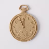 Hőre lágyuló fa díszítőelem - Óra 5,5*4cm 43383 – festéshez, dekorációhoz