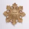 Hőre lágyuló fa díszítőelem - Rozetta 9*6cm 43397 – festéshez, dekorációhoz