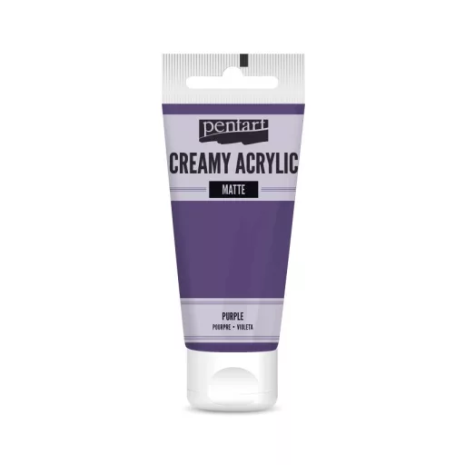 Pentart krémes akrilfesték, matt 60ml  - Lila 29684 – kreatív festéshez