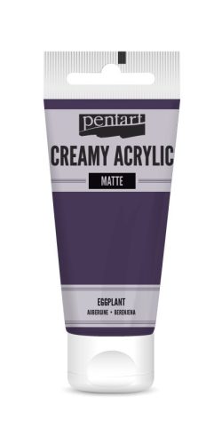Pentart krémes akrilfesték, matt 60ml  - Padlizsán 29686