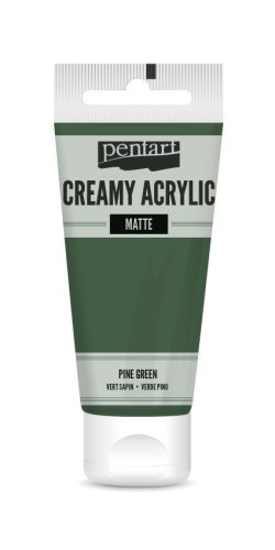 Pentart krémes akrilfesték, matt 60ml  - Fenyőzöld 29657