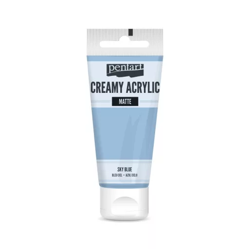 Pentart krémes akrilfesték, matt 60ml  - Égkék 29692 – kreatív festéshez