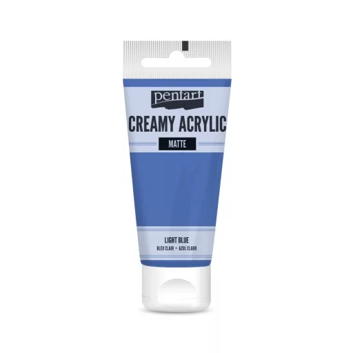 Pentart krémes akrilfesték, matt 60ml  - Világoskék 29690 – kreatív festéshez