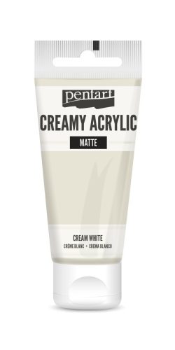 Pentart krémes akrilfesték, matt 60ml  - Krémfehér 29705