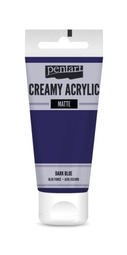 Pentart krémes akrilfesték, matt 60ml  - Sötétkék 29687