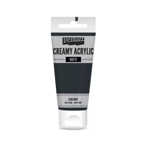 Pentart krémes akrilfesték, matt 60ml  - Fekete 29693 – kreatív festéshez