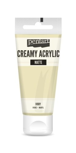 Pentart krémes akrilfesték, matt 60ml  - Elefántcsont 29703