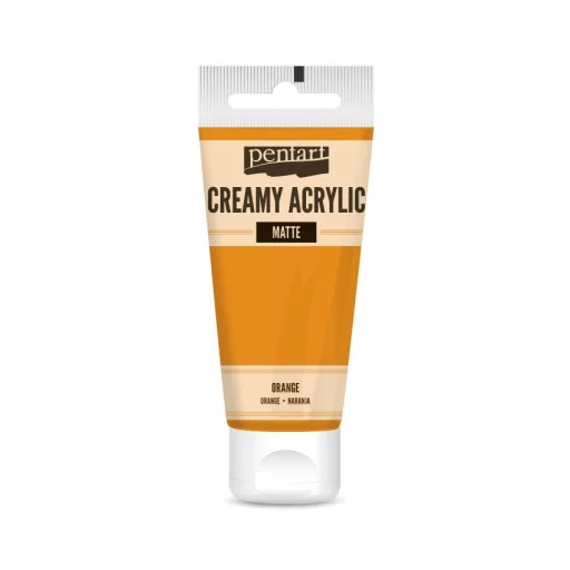 Pentart krémes akrilfesték, matt 60ml  - Narancs 29663 – kreatív festéshez